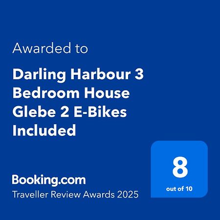 Darling Harbour 3 Bedroom House Glebe 2 E-Bikes Included Sydney Exteriör bild